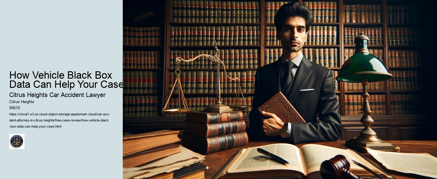 How Vehicle Black Box Data Can Help Your Case