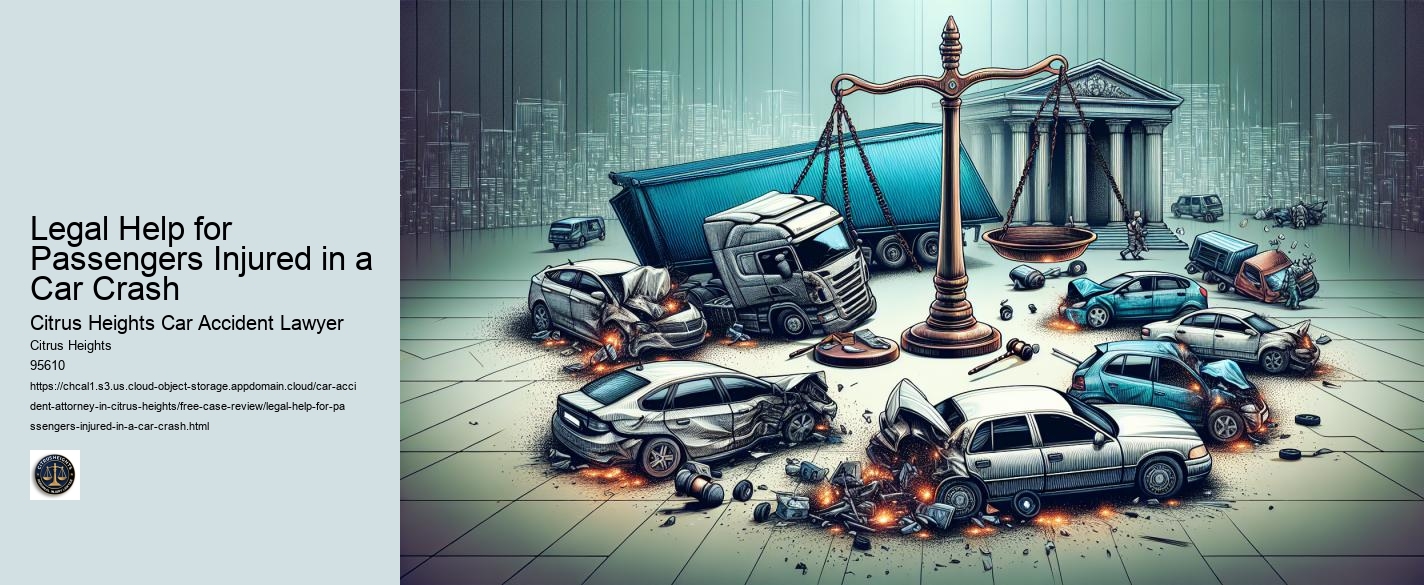 Legal Help for Passengers Injured in a Car Crash