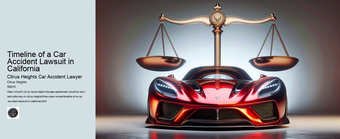 Timeline of a Car Accident Lawsuit in California